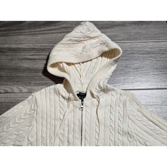 Forever 21 Cream Sweater Jacket Women Size Medium - Picture 3 of 8